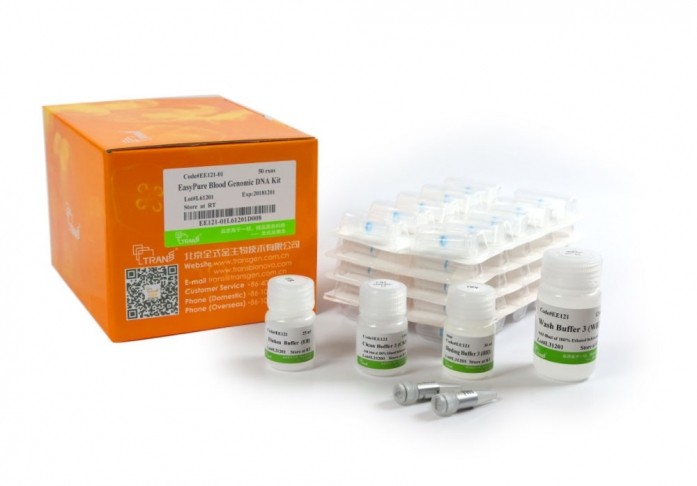 EasyPure Blood Genomic DNA Kit (No RNase A), 50 rxns, EE121-11 / 200 rxns, EE121-12